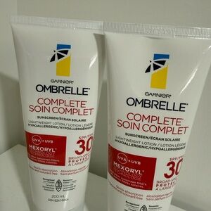 Garnier Ombrelle Complete Soin Complet SPF 30 Sunscreen - Set of 2, Brand New